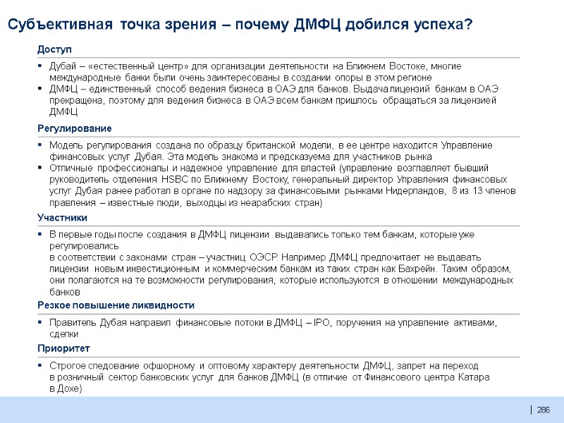 286  286  Субъективная точка зрения – почему ДМФЦ добился успеха?